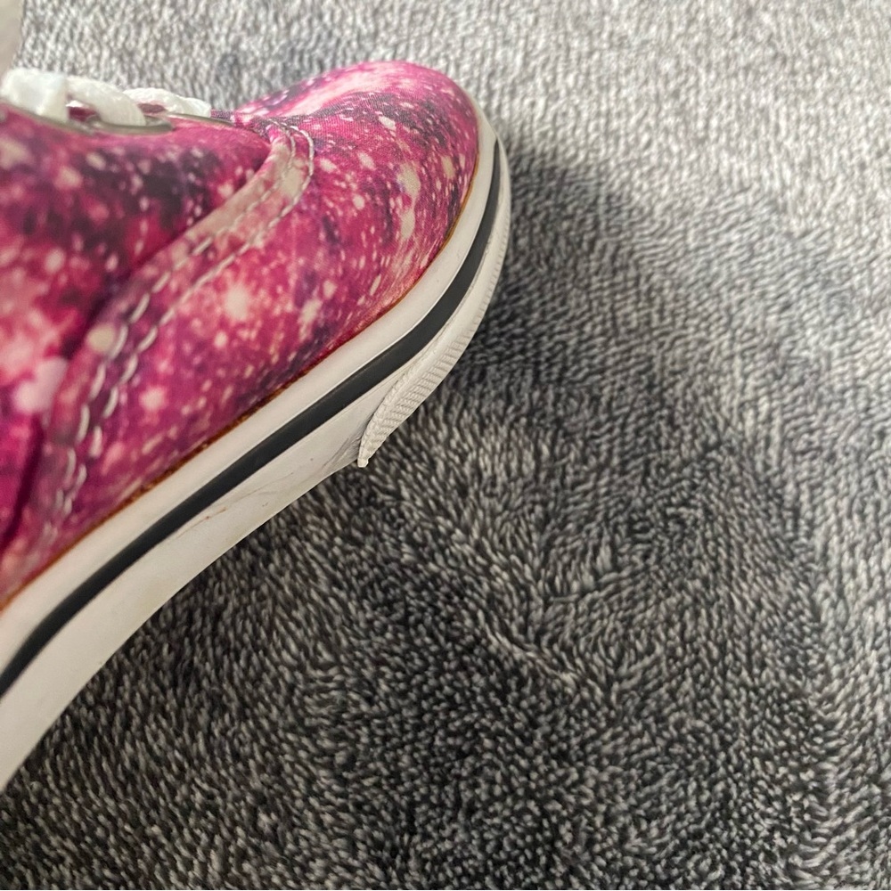 Vans Authentic Galaxy Cosmic Pink Nebula Low Top Sneakers Youth Size 1.0 - Picture 7 of 7